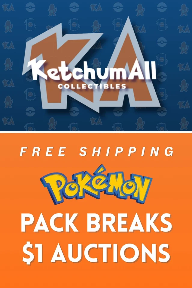 FREE SHIPPING! $1 Start Pokemon Auctions & Rips w/ PoNGa 0826