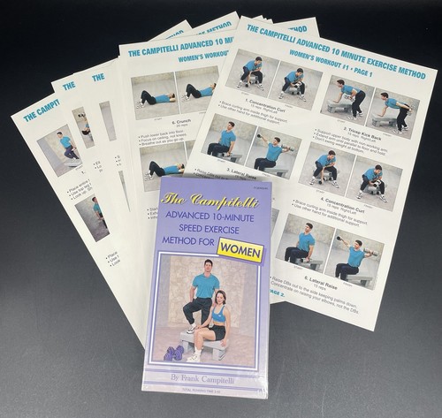 Die Campitelli Advanced 10-Minuten-Trainingsmethode für Frauen VHS-gedruckte Workouts