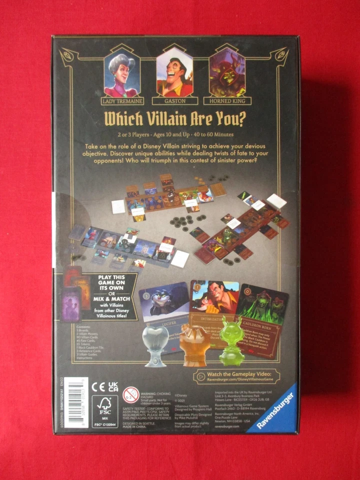 DISNEY VILLAINOUS unopened RPG (2021) - Image 2 of 3