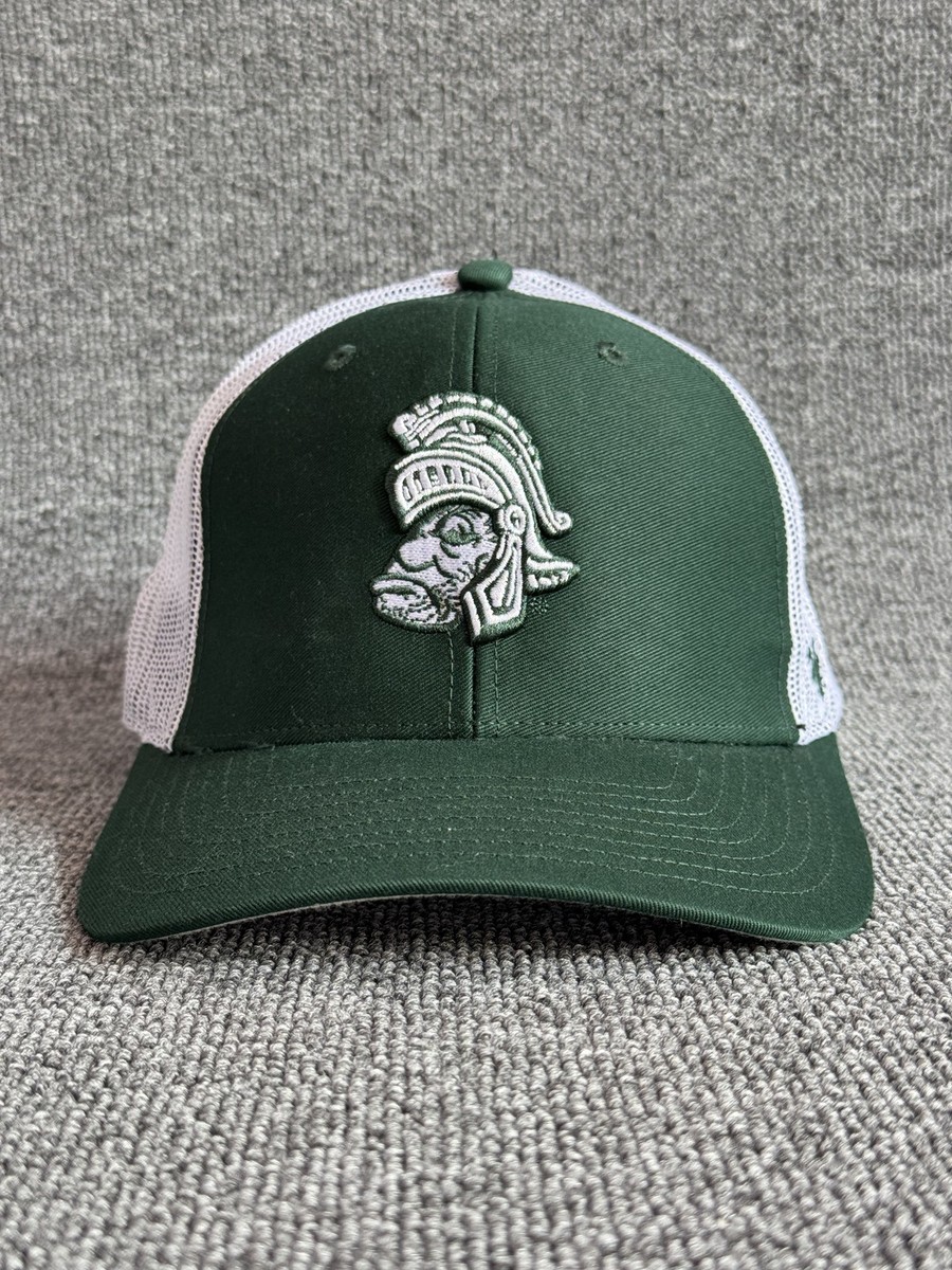 '47 Brand Michigan State Spartans Trucker Snapback Green White One Size Hat