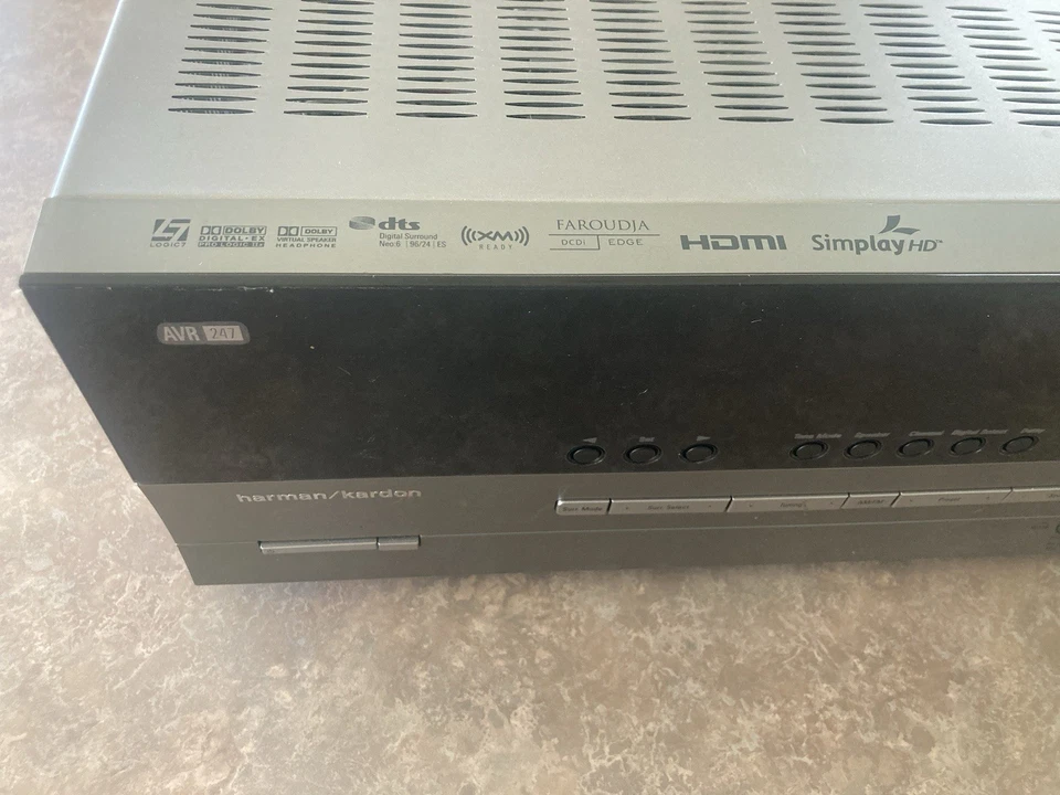 Harman Kardon AVR 247 7.1 Channel Surround Sound 50W Home Theater Receiver - Image 3 of 4