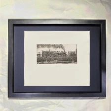 Reginald Marsh "Loco—Going through Jersey City" CUSTOM FRAMED Art