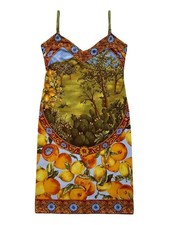 Dolce & Gabbana Mare Slip 90s Dress in Sicilian Print Collection 8