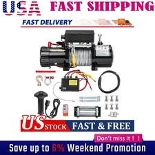GEARZAAR Electric Winch 10000LB 12000LBS 13000LBS 4500LBS Winch 4WD Trailer Svaf