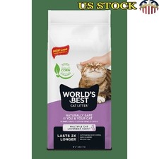 Lavender Scented Cat Litter Flushable 99 Dust Free Clumping Natural 28lb New