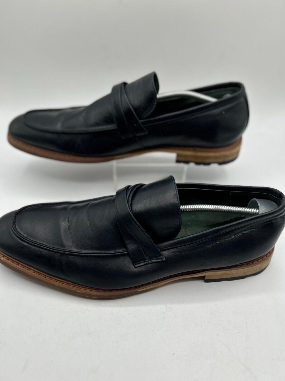 SAOLA Scarpe Oxford Todd gallese Pablo uomo taglia 13D pelle punta mandorla tacco a blocco 72652