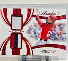 2025 Panini Flawless James Wood 3-Color Dual Jersey Patches /20 RUBY