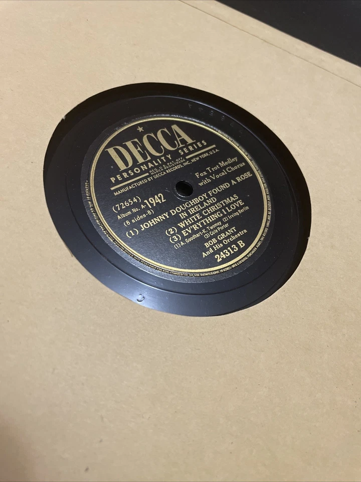 Songs Of Our Times - Song Hits Of 1942 - 10" 78 RPM Decca Records 1947 VG - Image 4 of 4