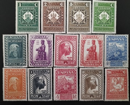 Edifil 636/649 MNH España 1931 serie completa Fundación Monasterio ...