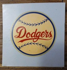 Vintage 1950's-60's Los Angeles Dodgers SporTeam Decal Made In USA Sticker RARE!