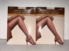 NOS Hanes Absolutely Ultra Sheer Control Top Pantyhose Style 707 Size D Pearl