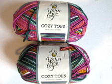 Yarn Bee Cozy Toes Sock Yarn  Lot of 2 Monarch Flutters