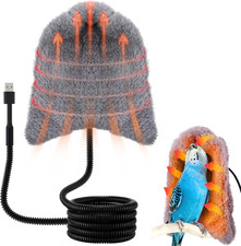 Heated Bird Perch with Temperature Control for Parrots and Small Birds