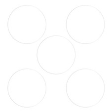 5pcs 26mm Soft TPU Anti-scratch HD Clear Round Watch Glass Screen Protectors