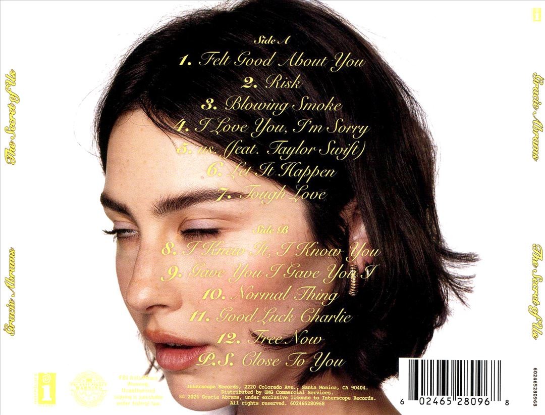 GRACIE ABRAMS SECRET OF US NEW CD 602465280968| eBay