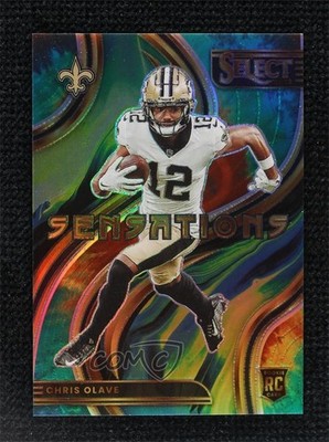 2022 Panini Select Sensations Tie-Dye Prizm 22/25 Chris Olave Rookie RC v9t