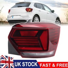 For VW Polo Mk6 Hatchback 2018-2022 Red Rear Back Tail Light Lamp Right Side
