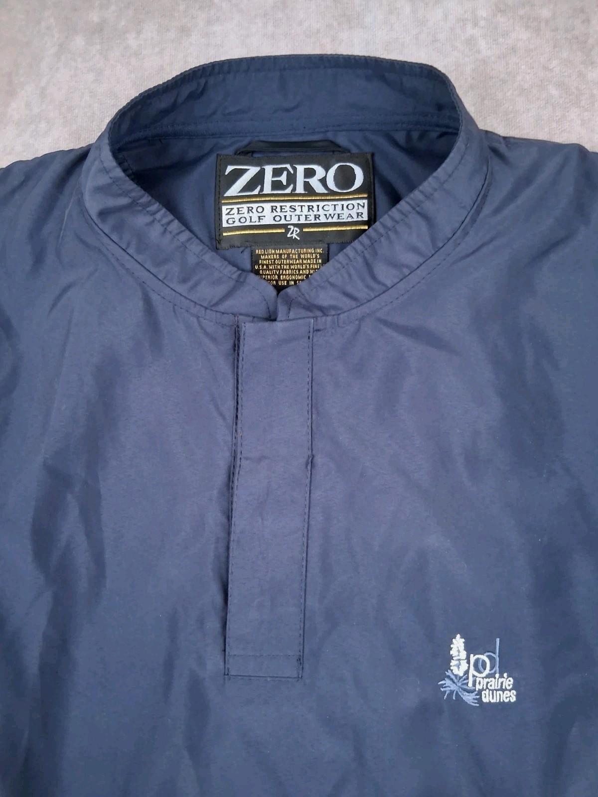 Zero Restriction Pullover Jacket Mens Large Navy … - image 1