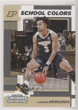 2019-20 Panini Contenders Draft Picks School Colors Carsen Edwards #29 pk3