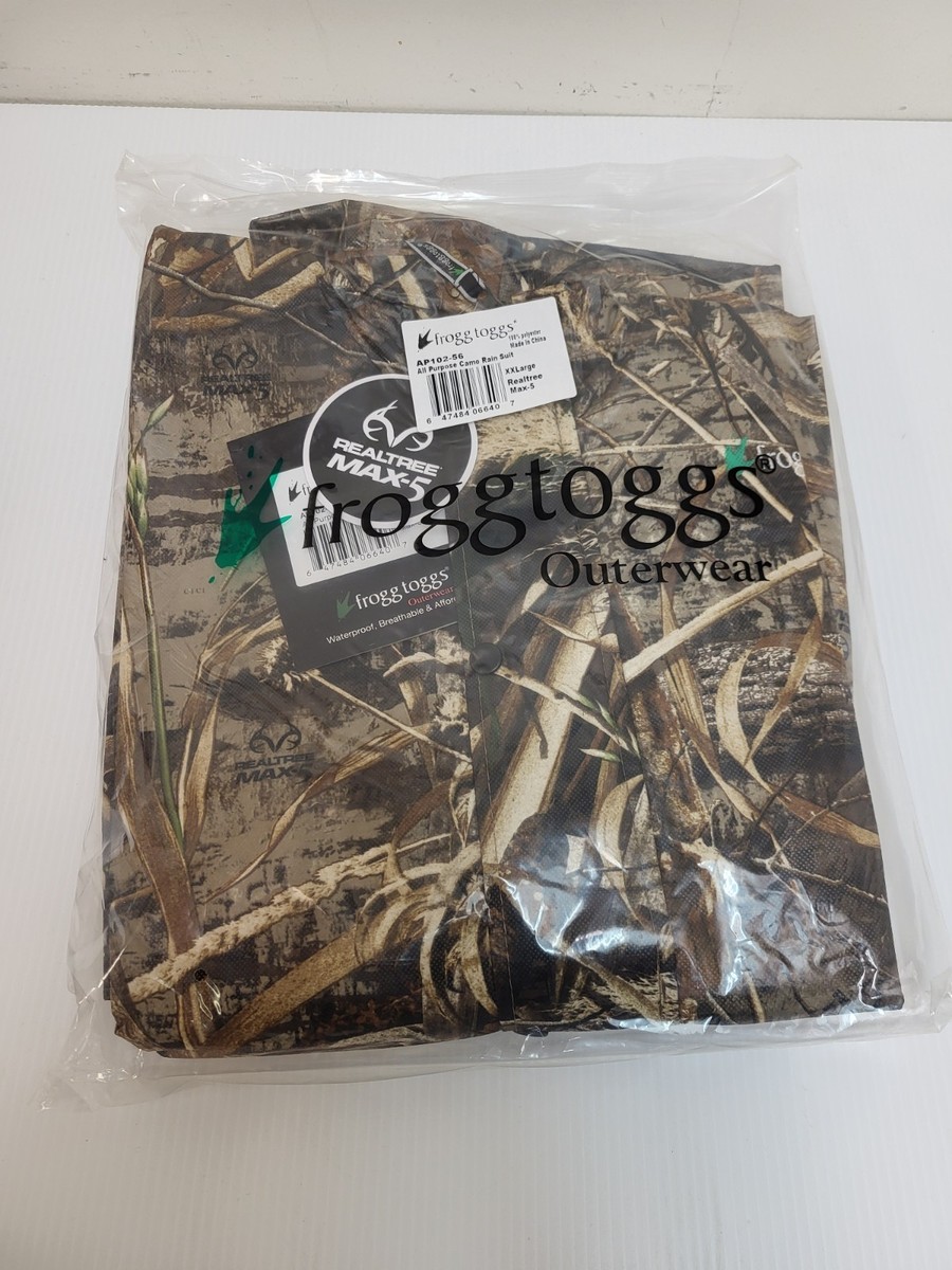 Frogg Toggs All Purpose Rain Suit - Size XXL - Realtree Max-5 Camo