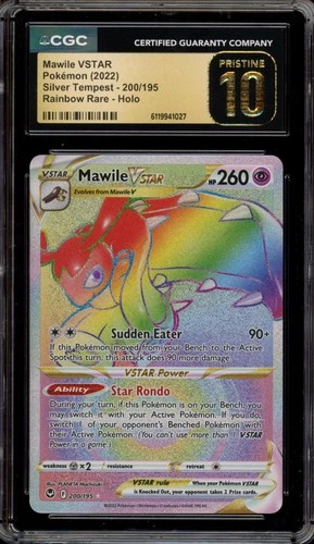 Pokemon Mawile VSTAR Silver Tempest Secret Rare #200 CGC 10 Pristine