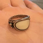 Vintage 925 Native American Sterling Silver Mother Of Pearl Ring Size 5
