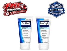 PanOxyl Acne Creamy Wash 4 Benzoyl Peroxide 2 Pack, 6 oz Each