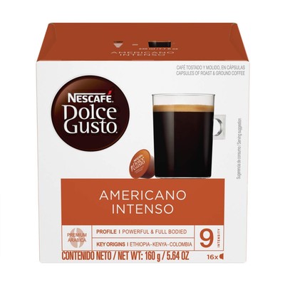 Nestle Coffee Mate Dolce Gusto Nescafe Pods Americano Intenso 16 Count Pack Of 3