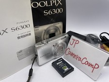 Excellent Nikon COOLPIX S6300 silver 16.0MP Digital Camera From JAPAN B357