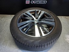 PEUGEOT 3008 WHEEL ALLOY FACTORY, 18X7.5IN, 5 SPOKE, SILVER/BLACK, LOS ANGELES T