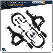 Complete Front Control Arms Suspension Kit For Chevy Trailblazer GMC Envoy 04-07