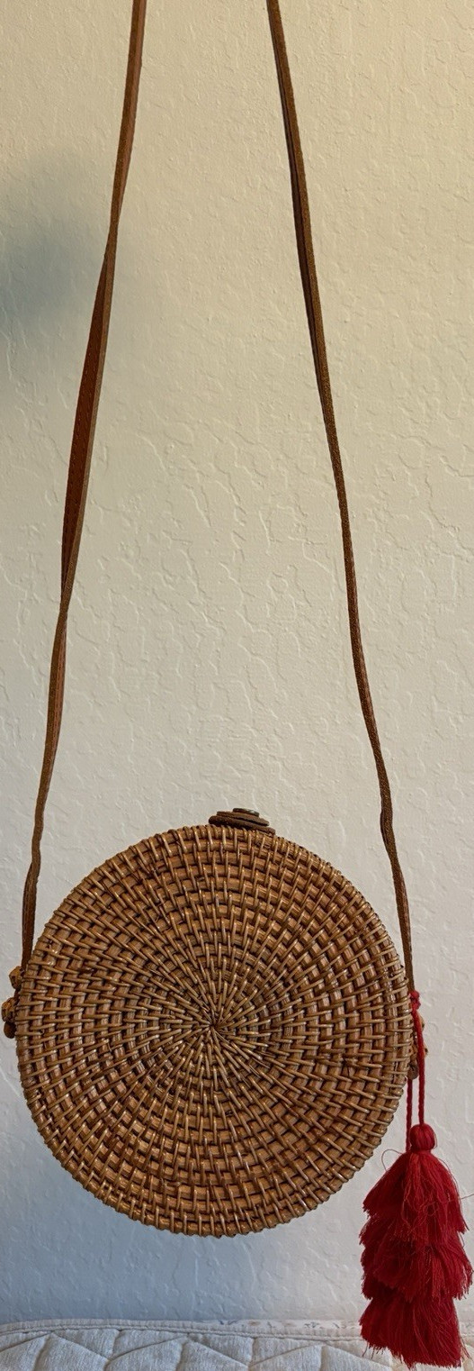 Wicker Crossbody Bag