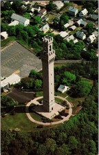 Air View Pilgrim Monument Provincetown Cape Cod MA Postcard Mike Roberts