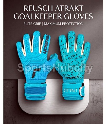 Reusch Attrakt Football Goalkeeper Gloves Soccer Goalkeepers glove Size 7 - 11