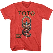 Toto Band Turn Back Album Music Concert Tour Unisex Red T-Shirt All Size EG189