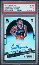 2021 Panini Donruss Cameron Thomas Rookie Auto #SS-CTH RC Signature Series