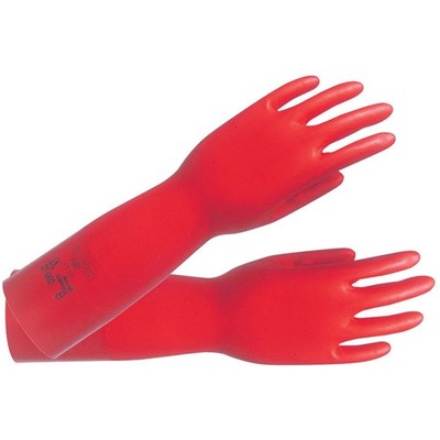 Chemiehandschuh AlphaTec Sol-Vex 37-900 Gr.9 rot EN 388,EN 374,ISO 9001