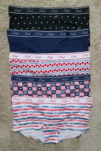 X5 Victoria's Secret LOGO COTTON BOYSHORT Panties MEDIUM #628