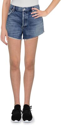 AGOLDE Women's Dee Ultra High Rise Shorts   Color Lowkey Size 32 Style A026C-114