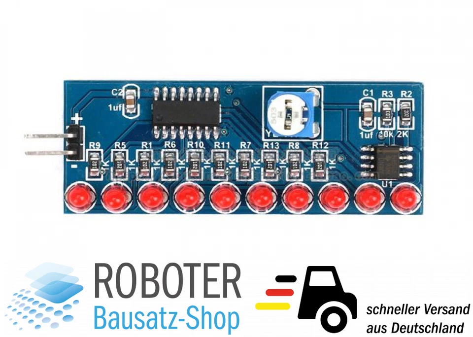 Bausatz LED Lauflicht zum Löten lernen Löttechnik DIY-elektronik NE555 CD4017 - Bild 4 von 4