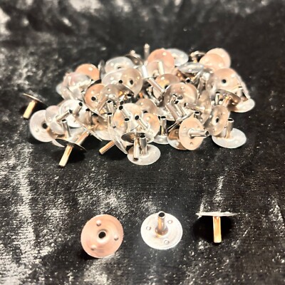 SUSTAINER TABS metal 100 ct for candle wick making 15 mm x 9mm extra long neck