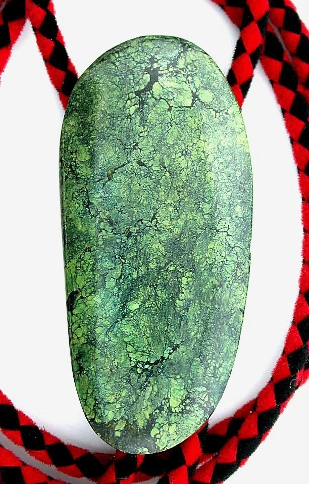 CABUJÓN CABUJÓN 145 QUILATES VERDE TURQUESA PIEDRA PRECIOSA BOLO CORBATA EBS2209 Foto 2 de 2