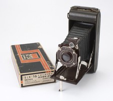 KODAK SIX-16 FOLDING HAWKEYE, BROWN/BLACK, BOXED, PROBLEMS, AS-IS/cks/194542