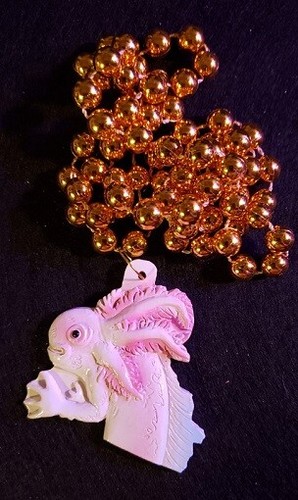 Cuentas de Mardi Gras - Krewe de Rex - Jardines flotantes de Xochimilco - Cuentas de oro - Imagen 1 de 2