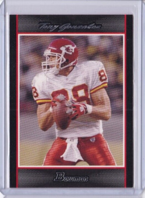 2007 BOWMAN FOOTBALL #102 TONY GONZALEZ KANSAS CITY CHIEFS IDWN