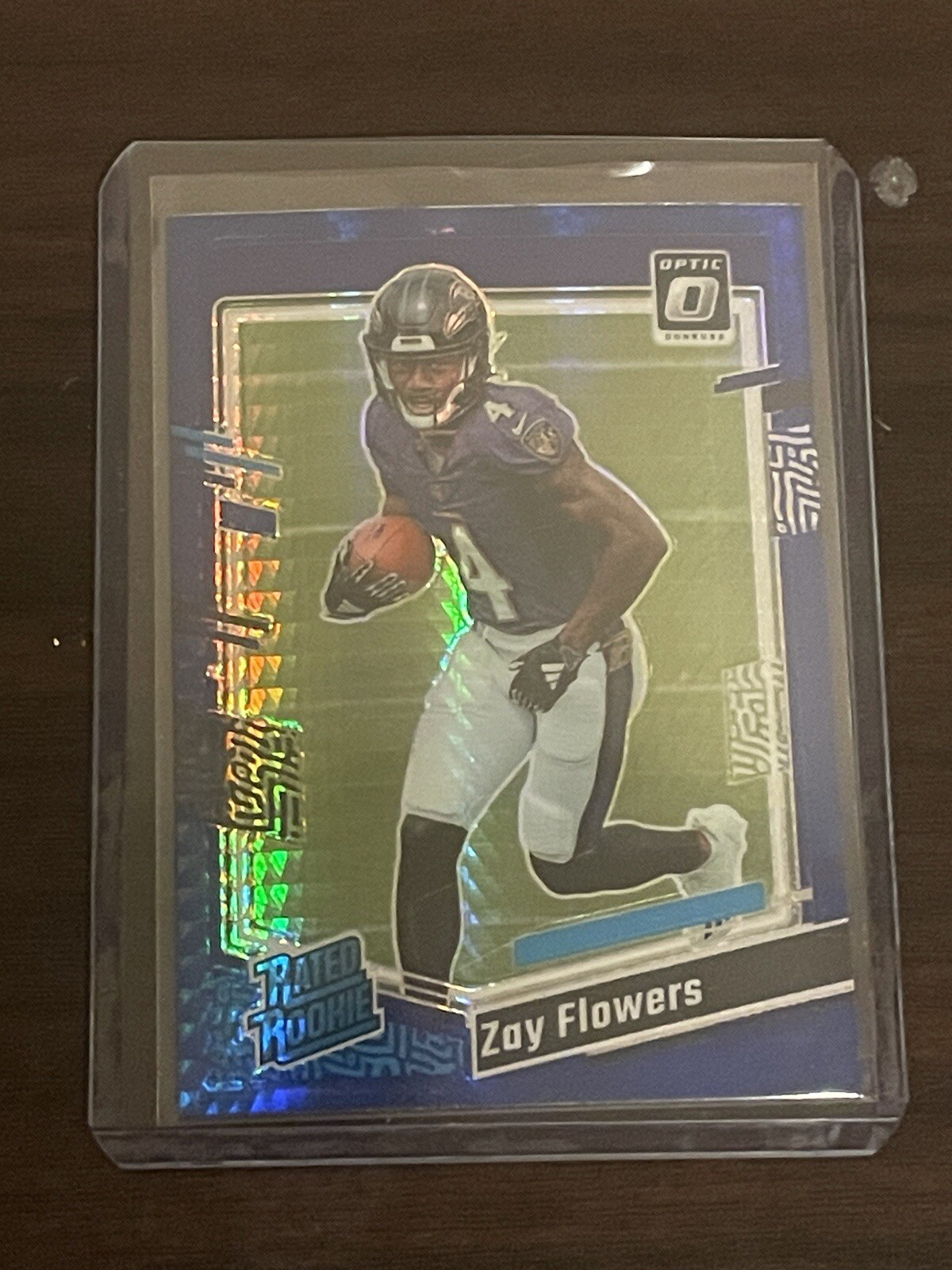 2023 Panini Donruss Optic - Rated Rookie Purple Shock #210 Zay Flowers (RC)