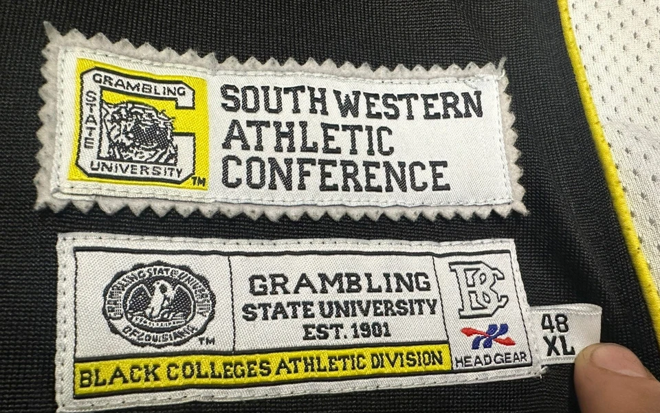 Vintage Grambling State university Tigers Men’s Sewn Basketball Jersey Size XL - Image 2 of 4