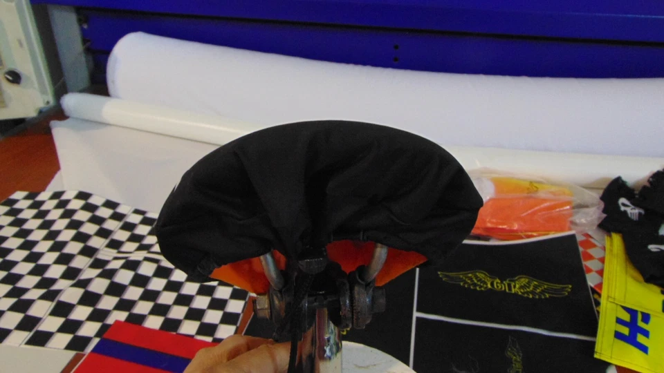 Capa de assento de bicicleta BMX vintage Kashimax capa de selim de bicicleta old school BMX vermelha - Imagem 4 de 4