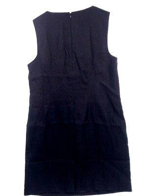 Kim Rogers.Black 100 % Linen dress size 18 Fully Lined Knee Length | eBay