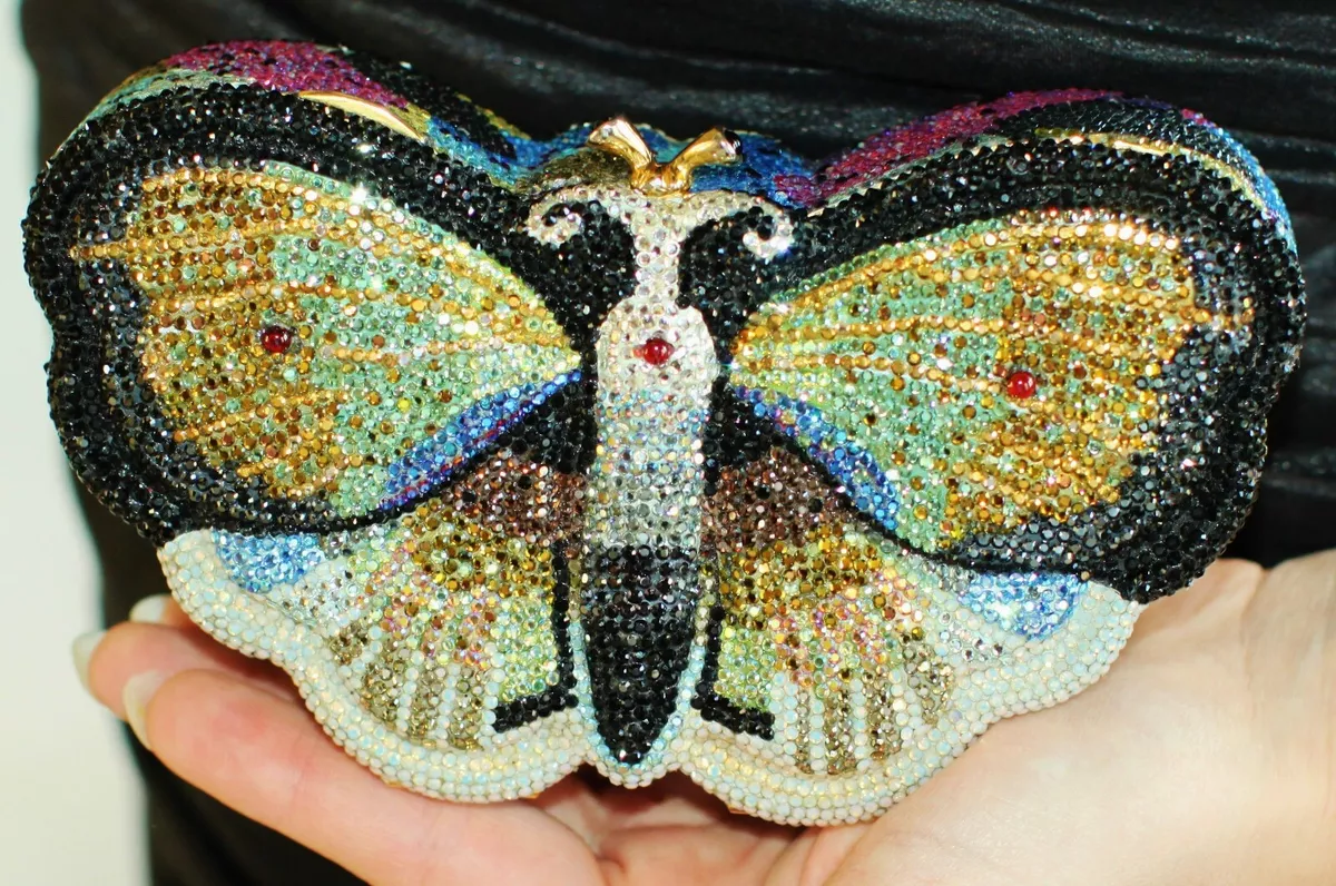 Judith leiber online butterfly clutch